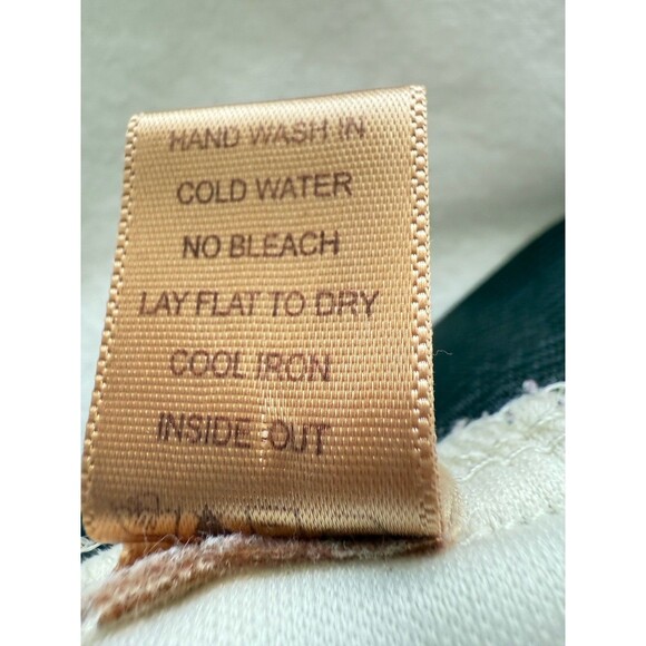 Whispers Romantic Lace Mini Skirt Off White Black Stretch Waist Band Size Large - Picture 7 of 15